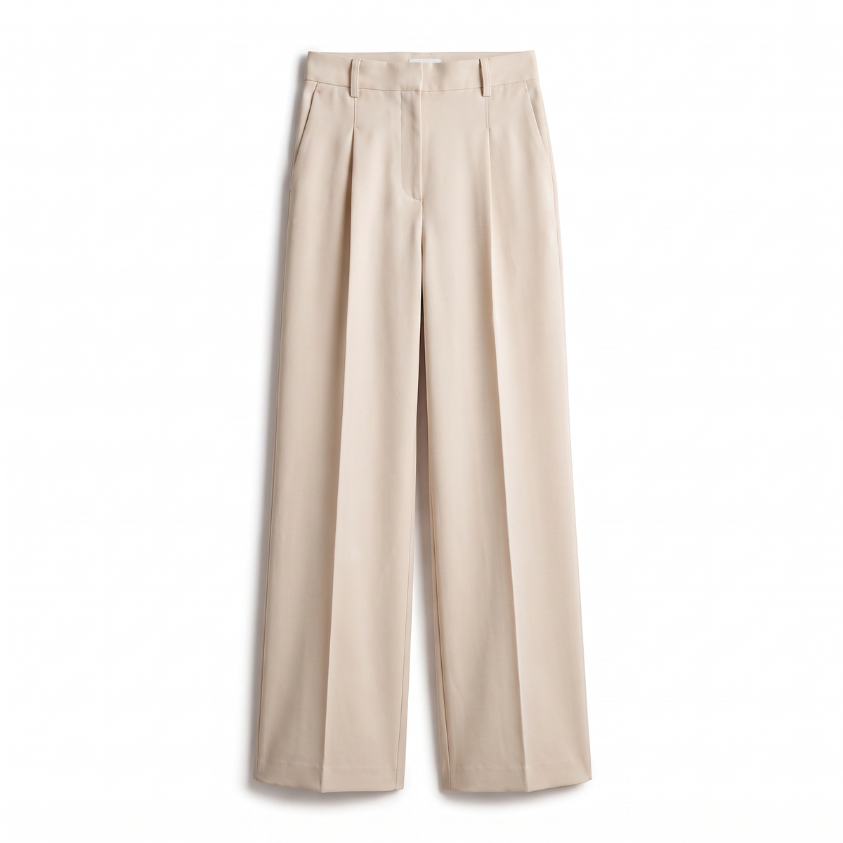 Pantalon large taille haute