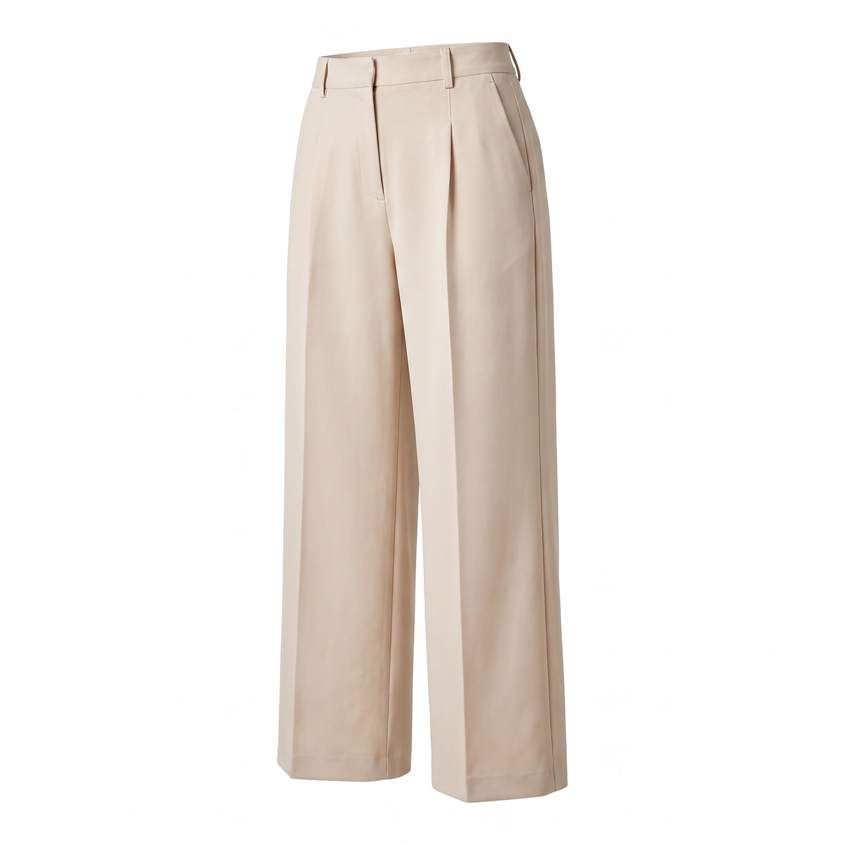 Pantalon large taille haute